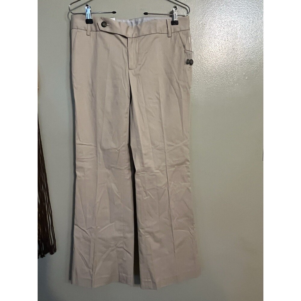 Gap Womens Y2K 2009 Flare Low Rise Khaki Dress Pants Size 6R NWT